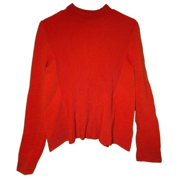 Cos Orange Ribbed Pullover size S - Picture 1 of 4
